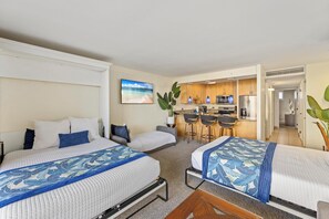 Two Murphy bed when pulled out 