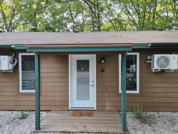 Condo #4 front door and porch 