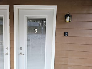 front door and keybox 