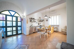 Kitchen and dining area