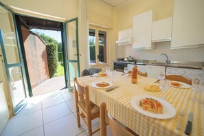 Kitchen and dining area
