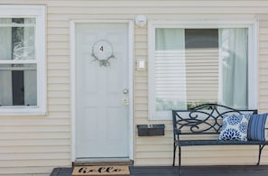 Private entrance to your unit.