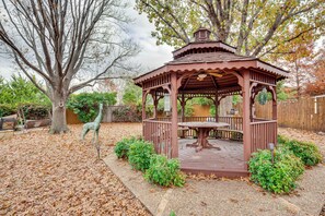 Fenced Backyard | Private Koi Pond | Gazebo w/ Outdoor Dining