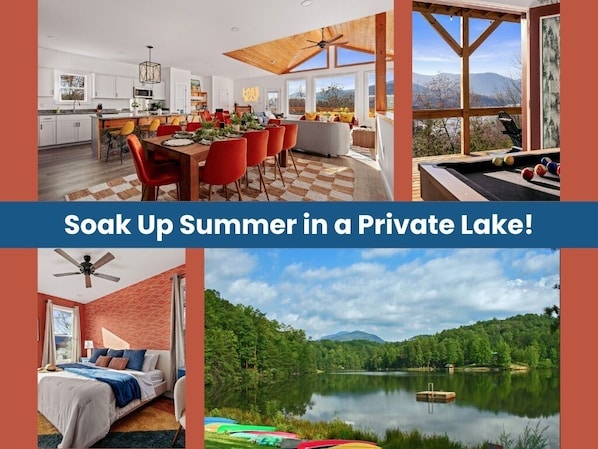 Mirror Lake is open! Private beach + kayak launch, just mins from Wildview!