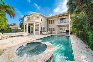 Hot tub and heated pool