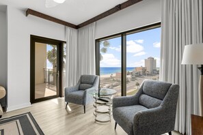 Living Area with Balcony