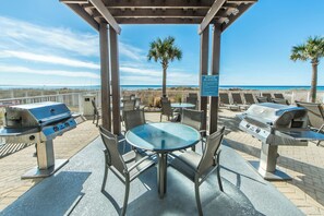 Awesome gulf side picnic and grill area 