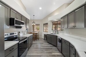 Fully equipped kitchen with everything you'll need 