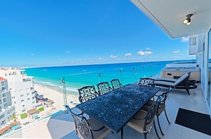 Penthouse 1 of 2:  Enjoy Spectacular Views in the Privacy &amp; Comfort of your own place.  The 4 Person Hot Tub is an Amazing Touch!  In Cancun, you have the Ocean on one side &amp; the Freshwater Lagoon on the other. You are Surrounded by Beauty Here.