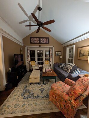 Cozy living room for watching TV.