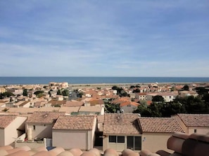 Vue depuis lâhĂ©bergement
