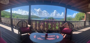 One of the 2 balconies