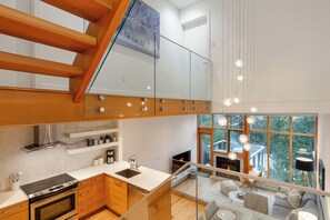 Open plan and multi level home with loads of natural light.