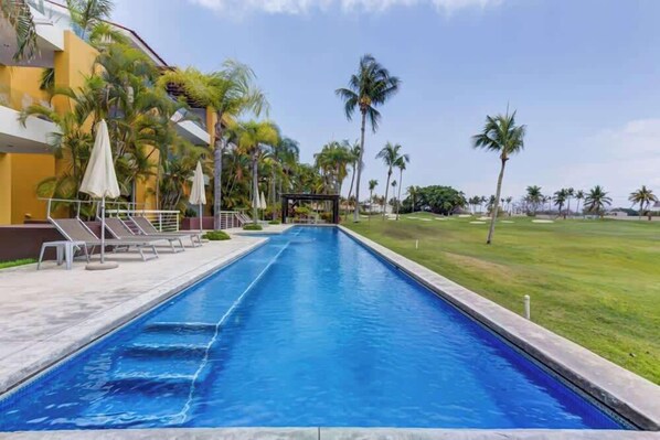 The communal pool