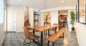 First floor Dining Area. Left door is the Half Bath, next to the Main Entrance.