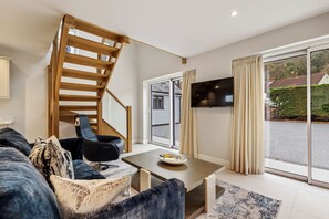 The living space at The Little House in Oxwich, Gower