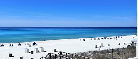 The amazing view from our 2nd floor balcony!