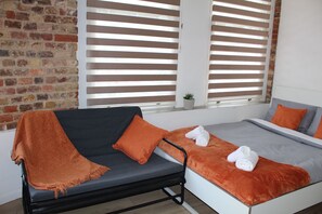 Large single sofa bed for a third guest