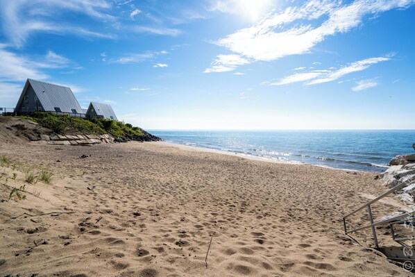 Private beach