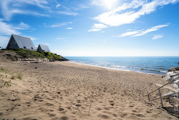 Private beach