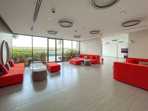 Common lounge area designed for relaxation and socializing