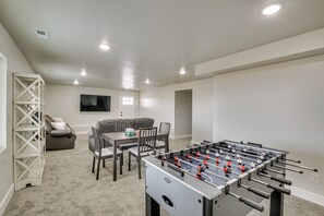 Game Area | Basement | Foosball Table | Seating Area | Board Games | Free WiFi