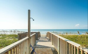 Beach Access with outdoor shower
