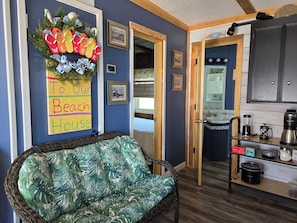 Coffee Bar and entry to middle bedroom and 1/2 Bath