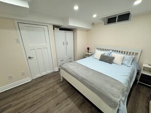 Queen sized bed