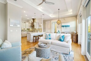 Open concept living area.