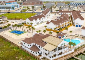 Aruba Bay Resort. Nestled between Lake Padre and the Gulf.
