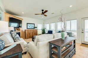 Bright and airy living area