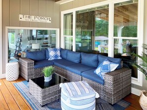 Back Porch Seating Area