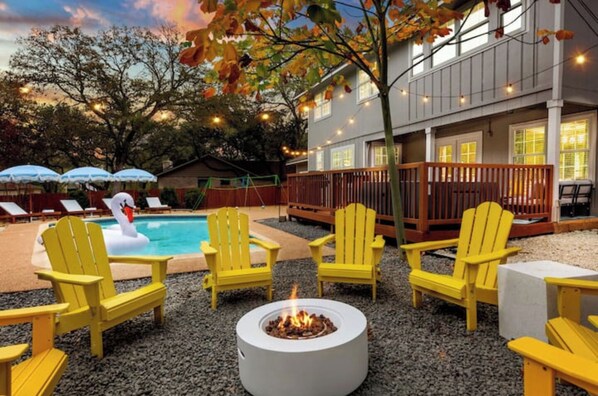 Ample backyard for the whole family to enjoy our Fire Pit area