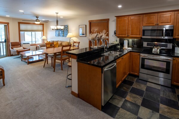 Indoors, Floor, Flooring, Kitchen, Sink