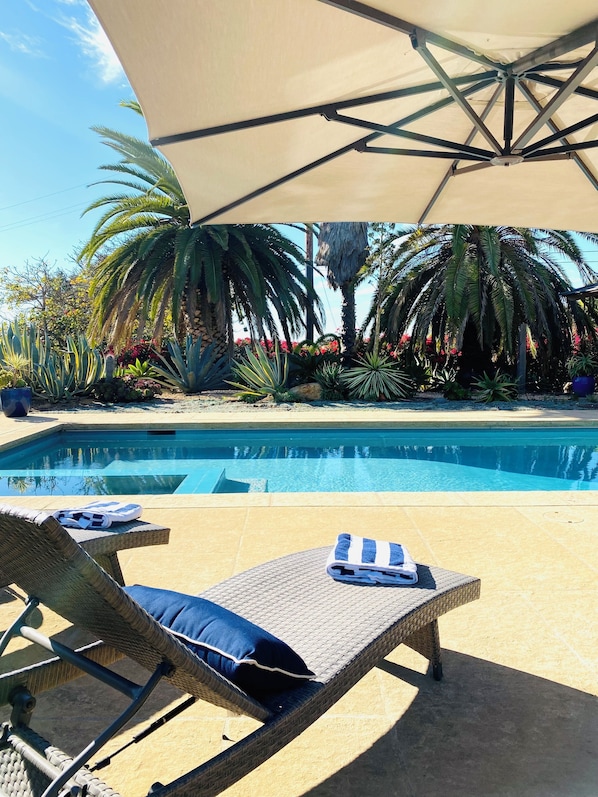 Heated Pool with Large Jacuzzi
