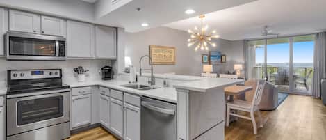 Open Concept Kitchen - Bay Views