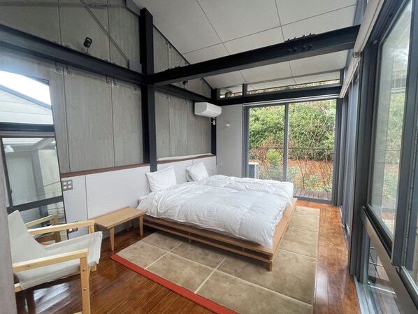 Master bedroom with king size bed