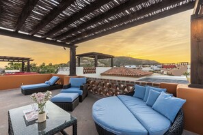 The perfect place to unwind – a terrace on the 3rd floor with panoramic views.
