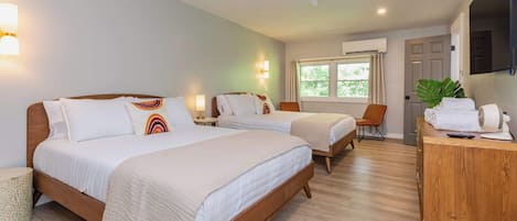 Two queen beds in primary room