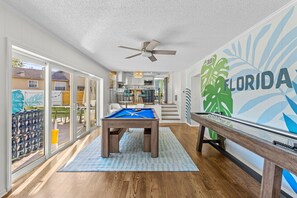 From pool to shuffleboard, our game room has everything you need for hours of fun and friendly competition.