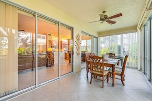Screened Patio | Group Dining Table