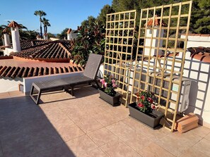Terraza superior vistas al mar