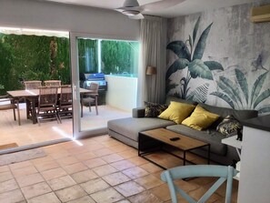salon y terraza