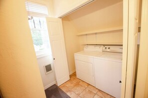 Laundry facilities make it easy to be comfortable for an extended stay.