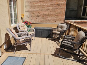 Deck with comfortable furniture