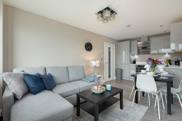 With its airy open-concept layout, our living area is the perfect place to unwind and enjoy quality time with your loved ones.