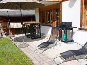 sunny patio with everything you need 