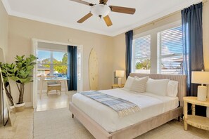 Bedroom with dedicated workspace