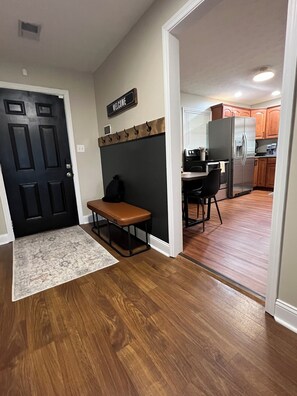 Back door entrance.